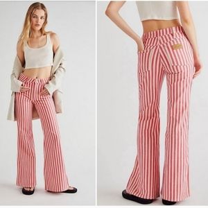 Wrangler Wanderer High Rise Flare Jean Size 28×34 Striped